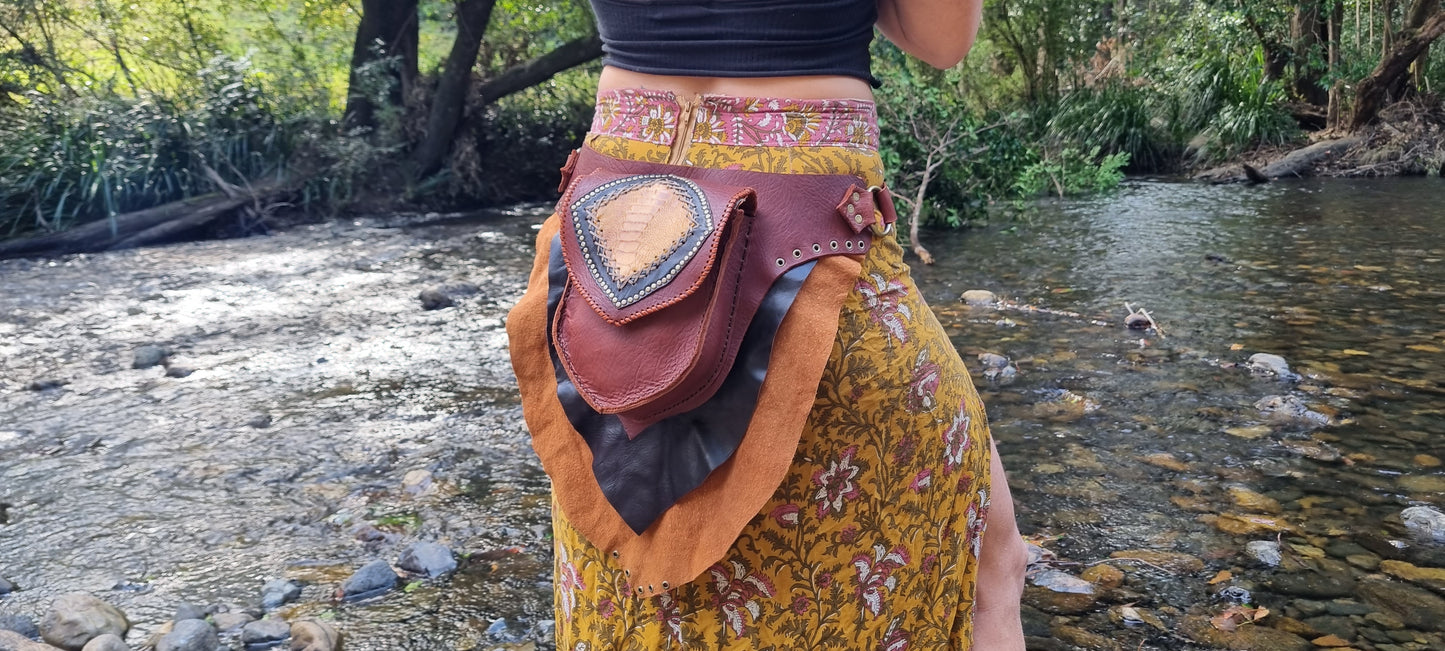 Sacred Leather Bum Bag