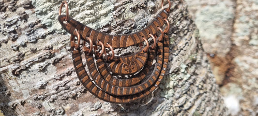 Tribal leather necklace