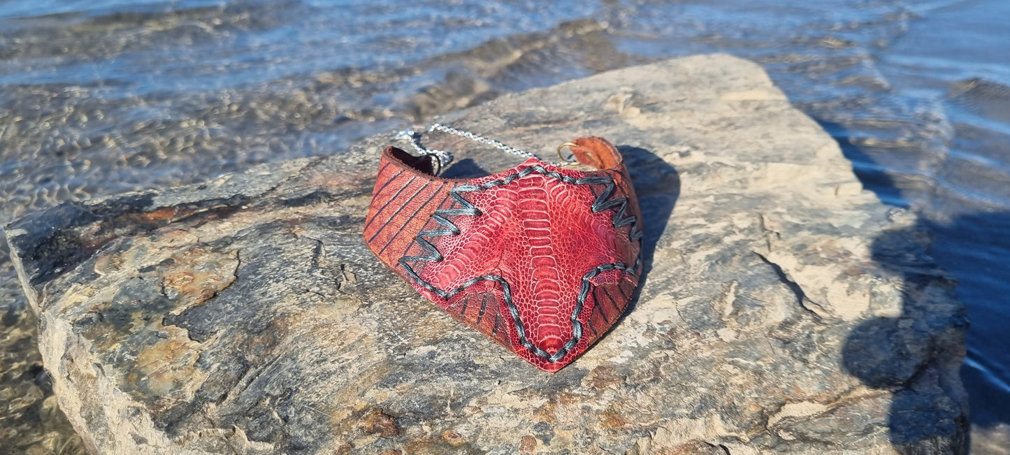 Leather choker/ necklace