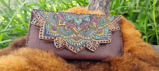 Hand carved purse
