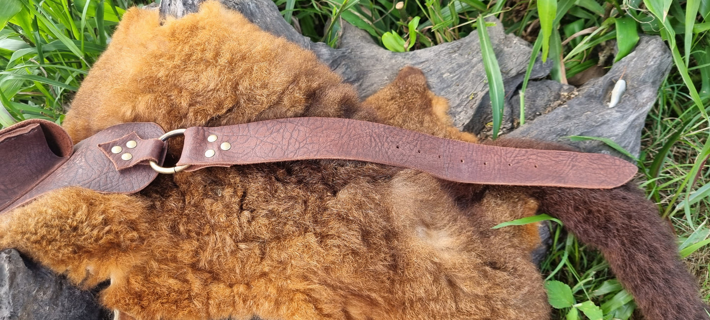 Carved Leather Bum Bag