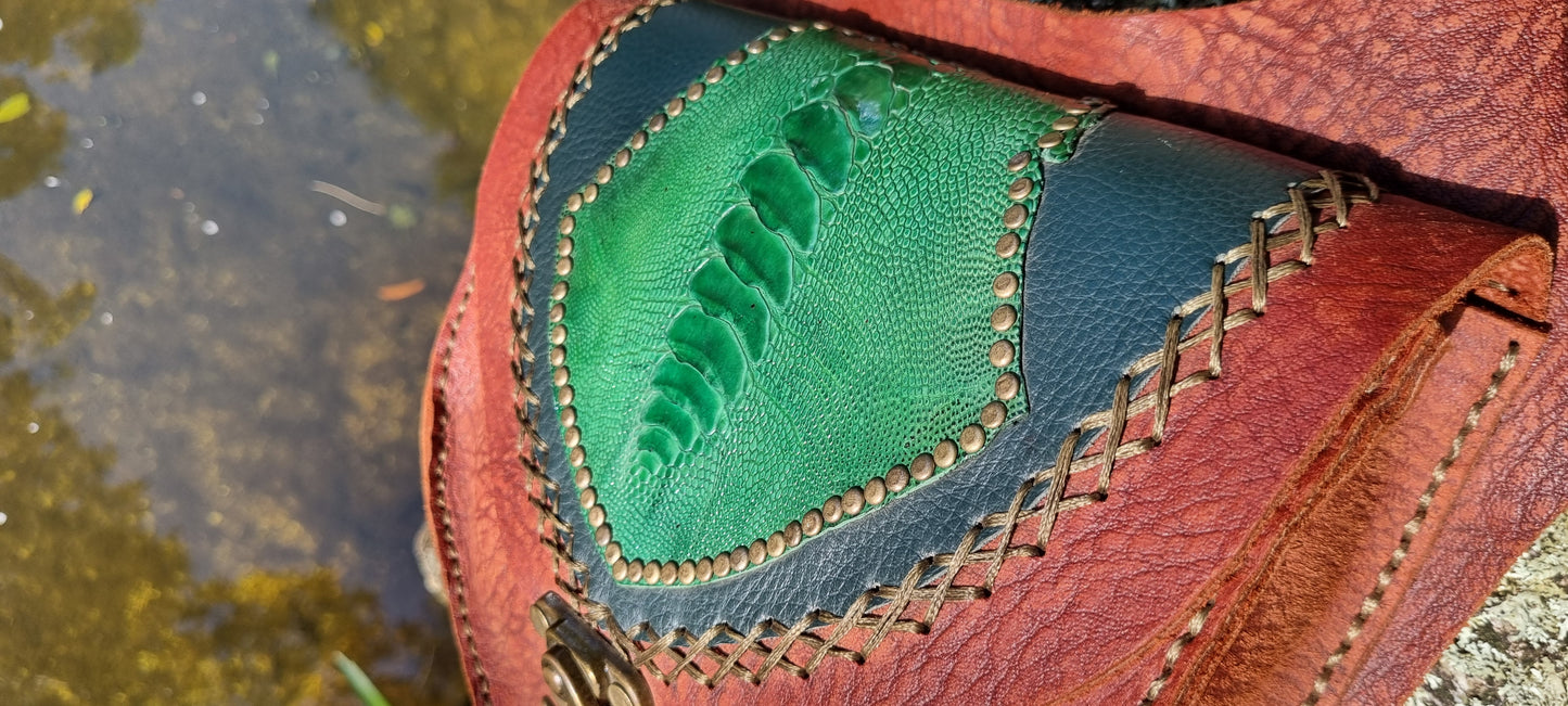 Large Emu Skin Bum Bag