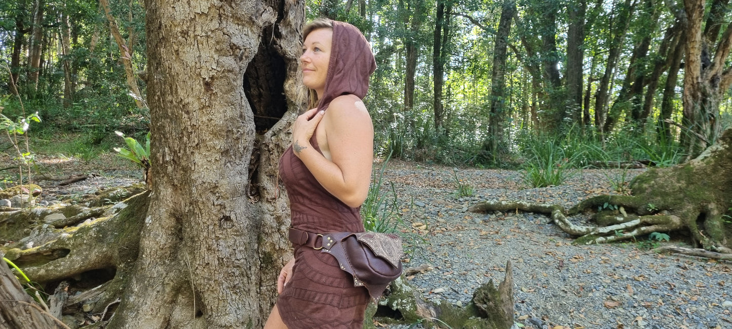 Handmade Tribal Leather Bum Bag