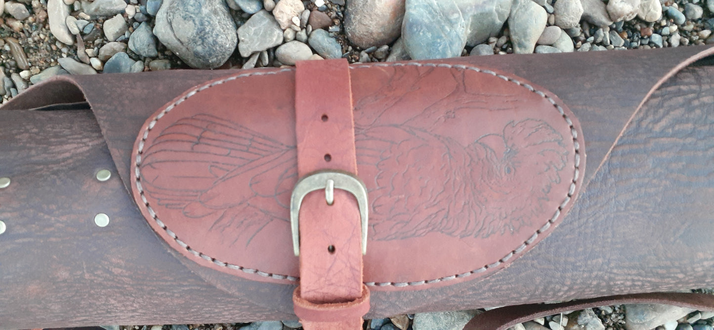 Custom leather drum stick bag
