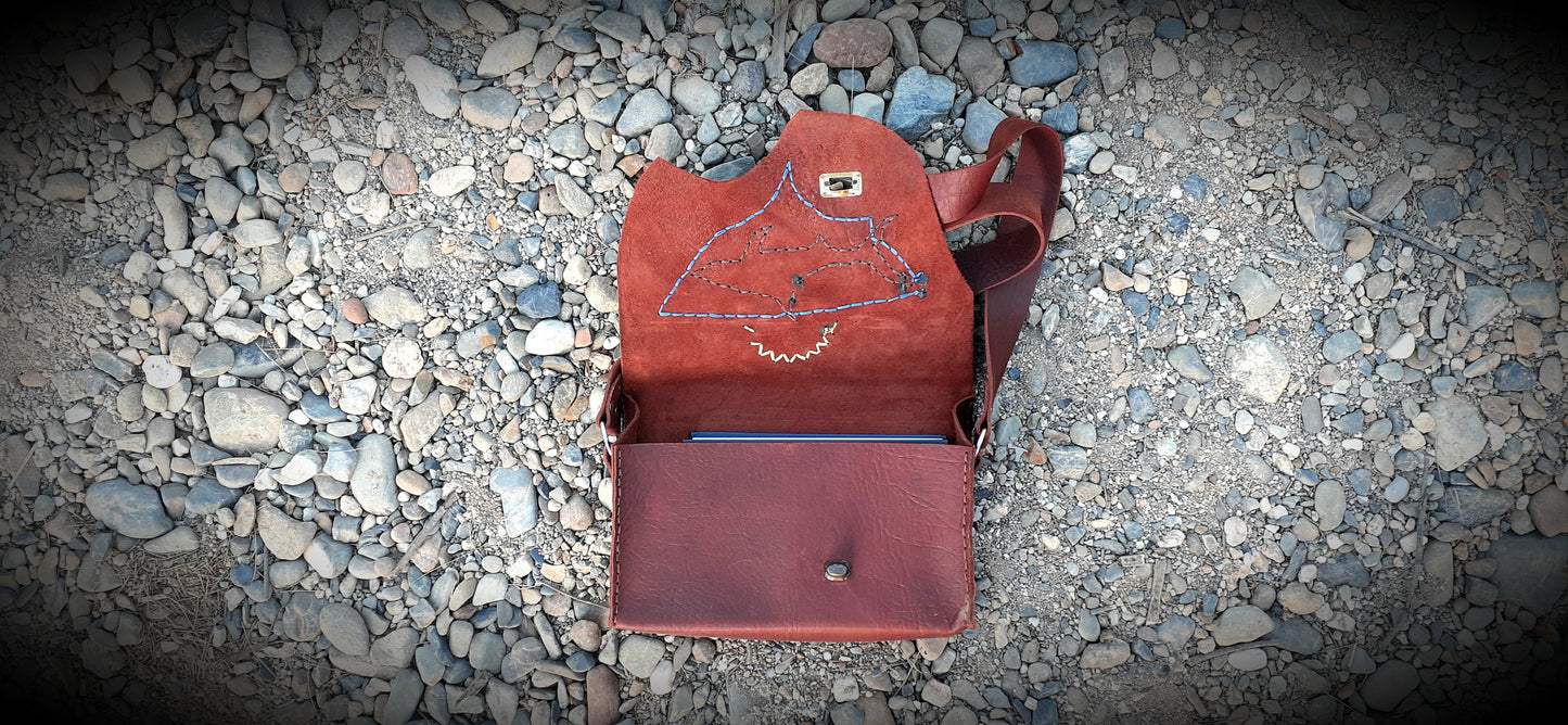 Shark leather handbag