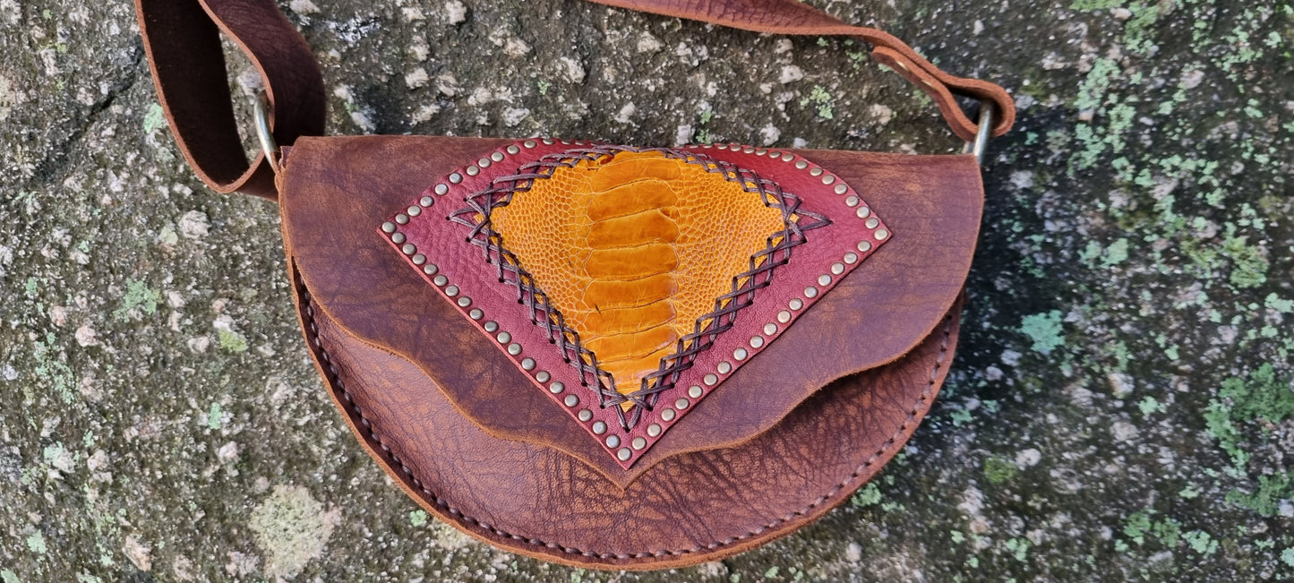 Emu Leather Handbag