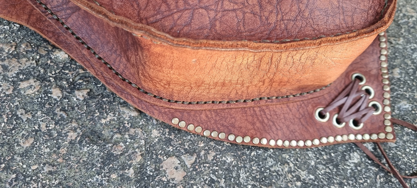 Large Emu skin bum bag