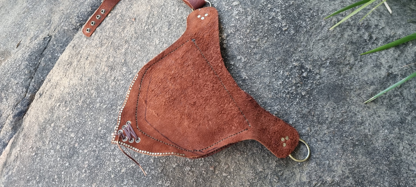 Large Emu skin bum bag