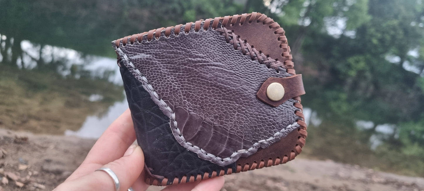 Emu leather wallet