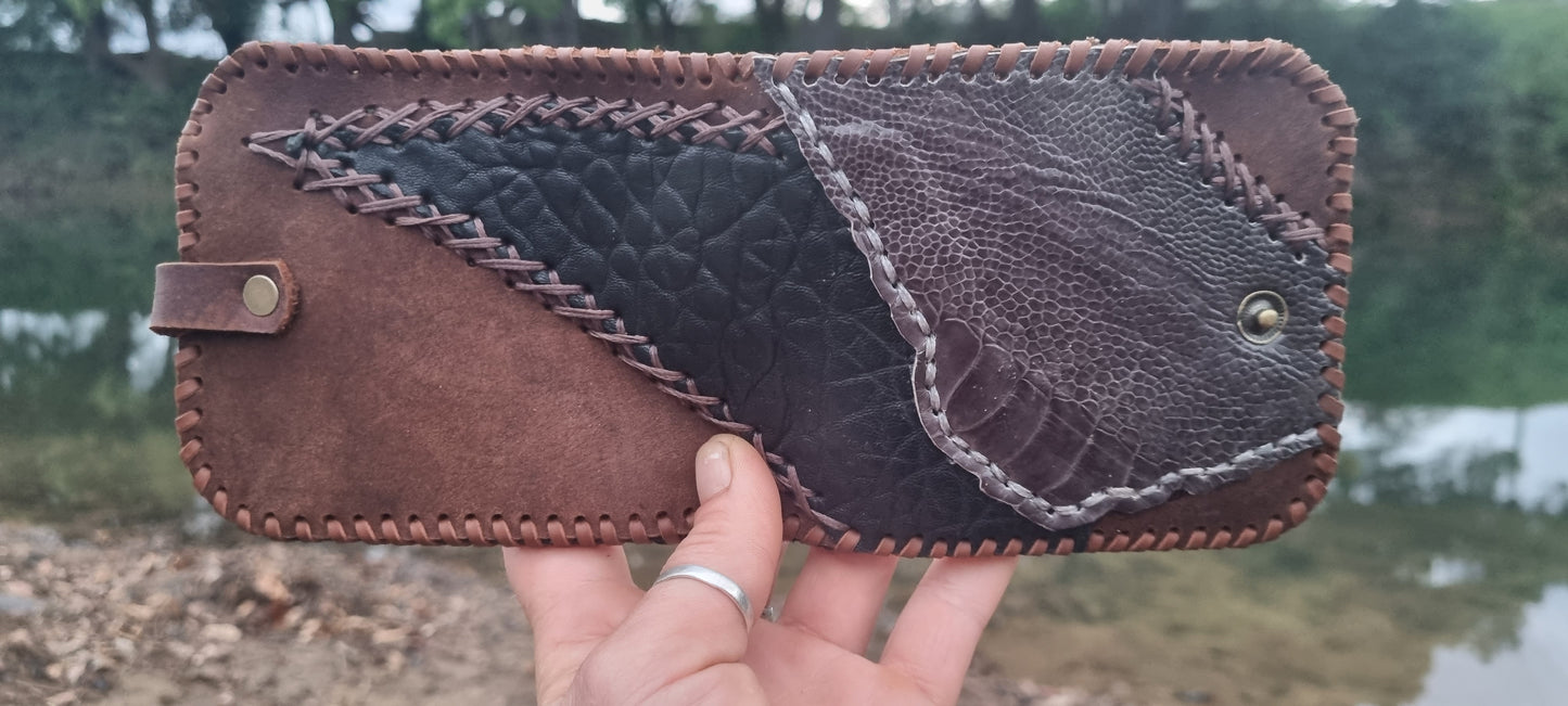 Emu leather wallet