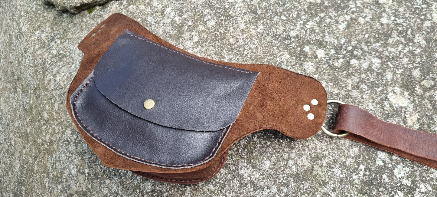 Emu skin hip/bum bag