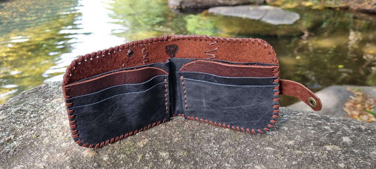 Emu leather wallet