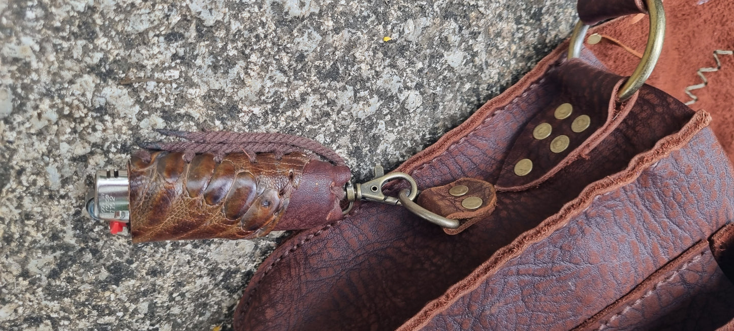 Ostrich Skin Medicine Bag