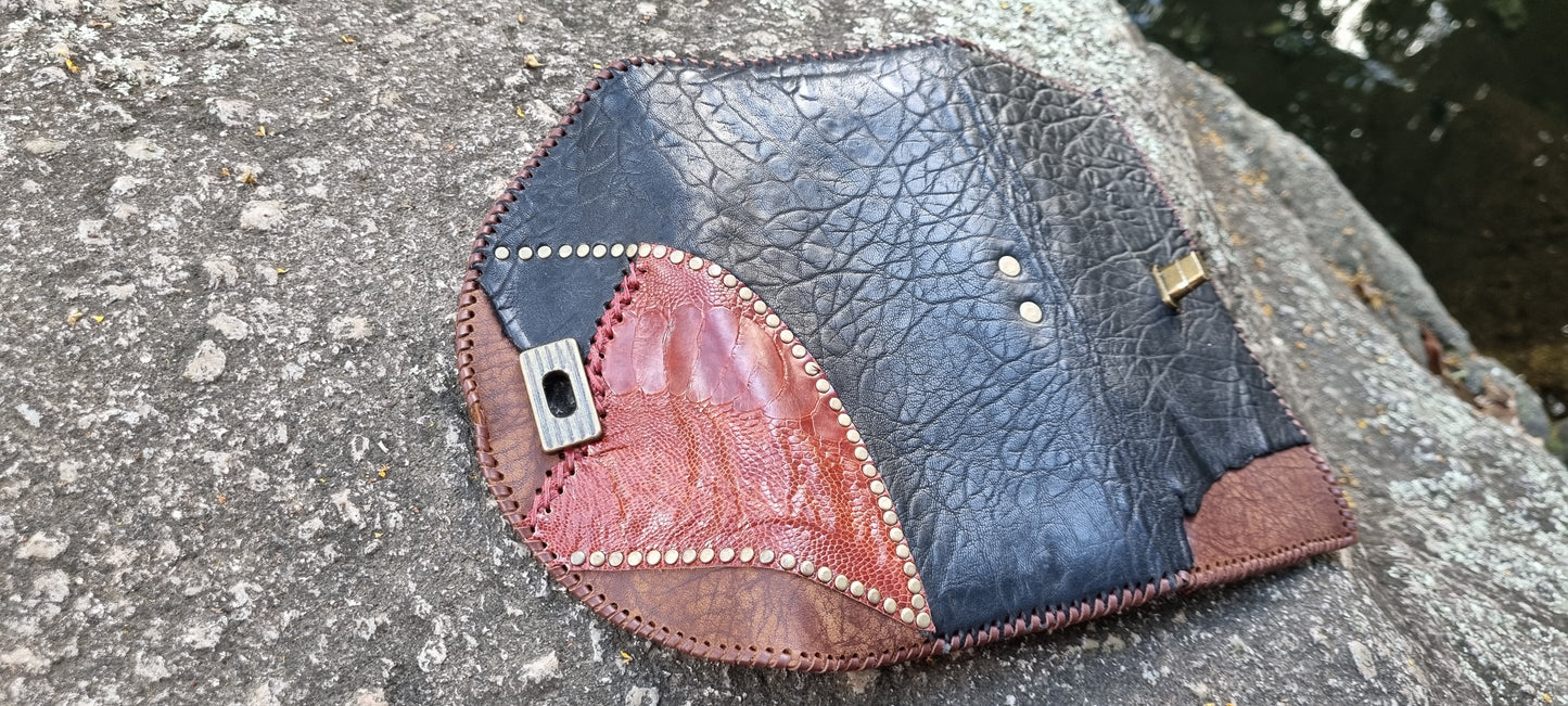 Emu skin purse