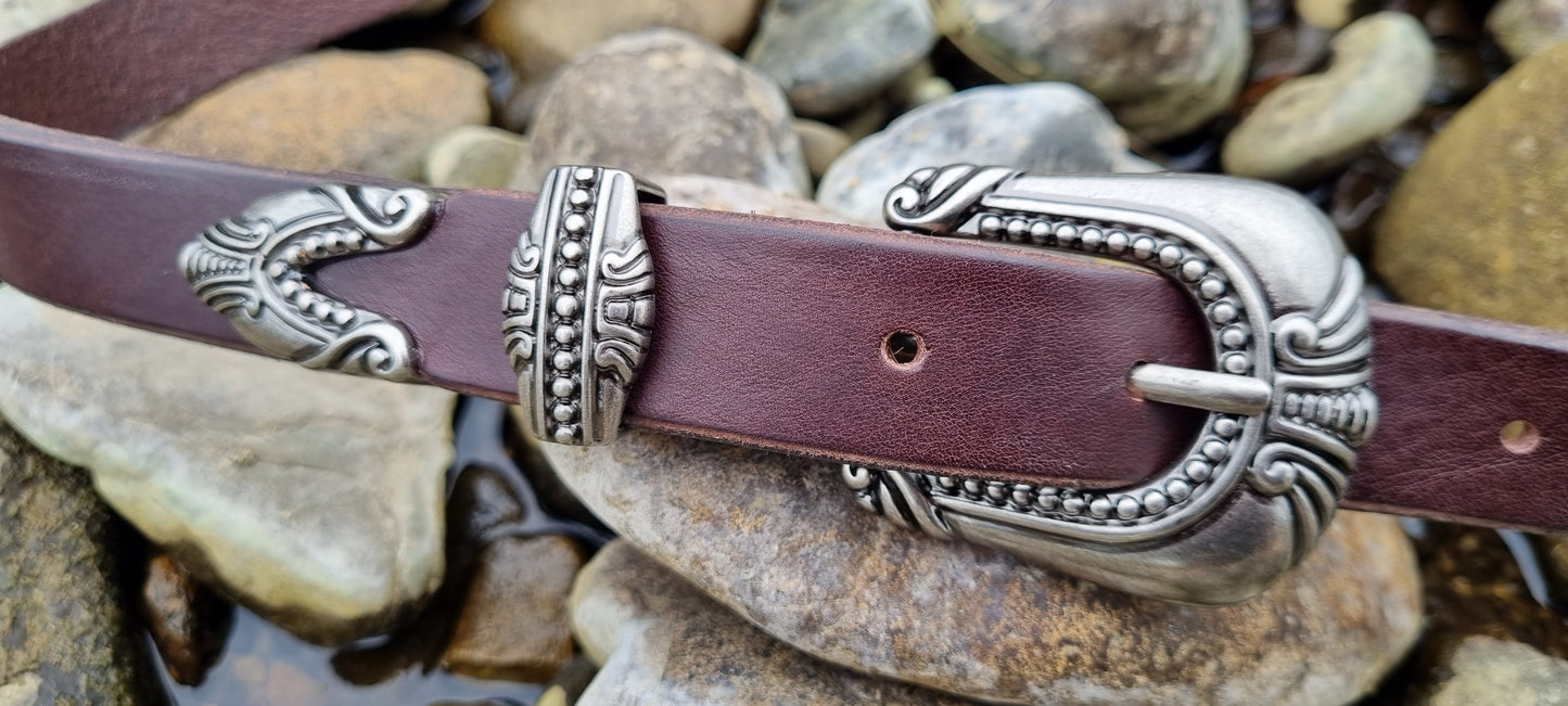 Leather belt