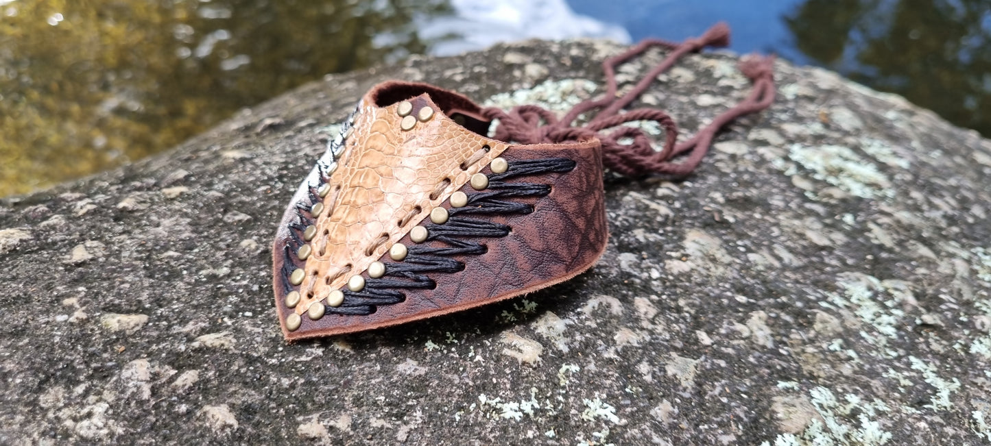 Leather choker/ necklace