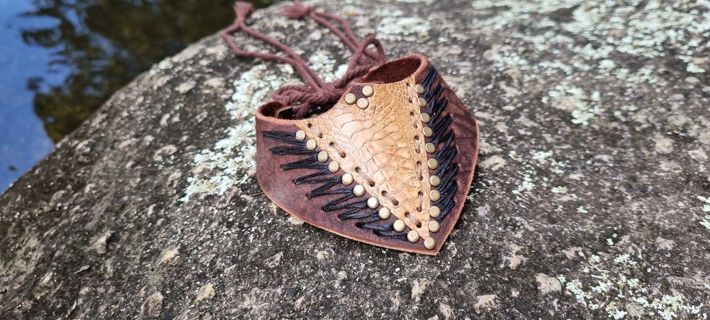 Leather choker/ necklace