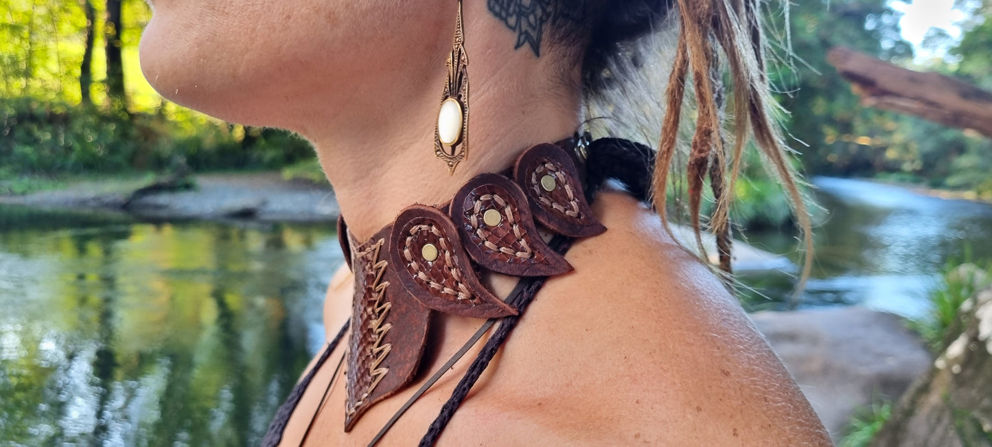 Warrior snake necklace