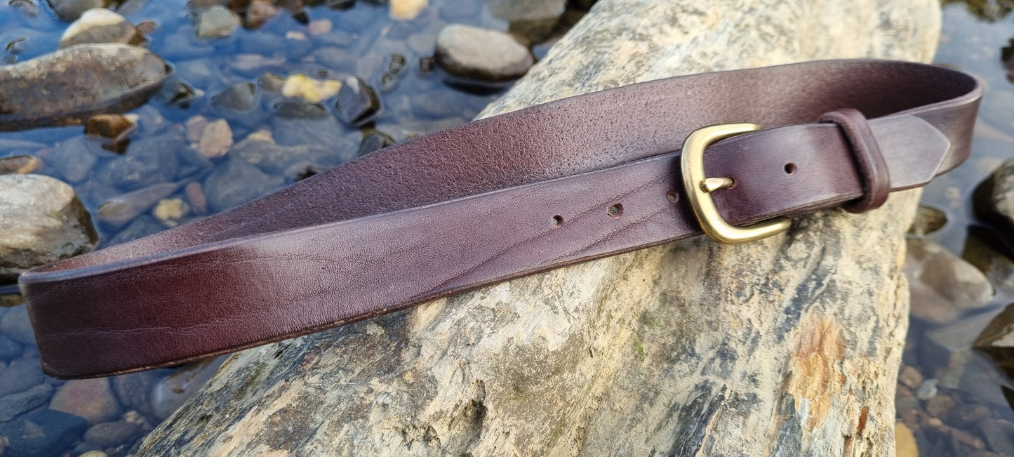 Leather belt