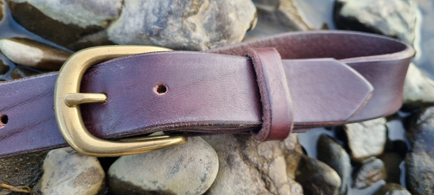 Leather belt