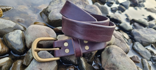 Leather belt