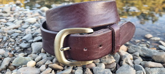 Leather belt