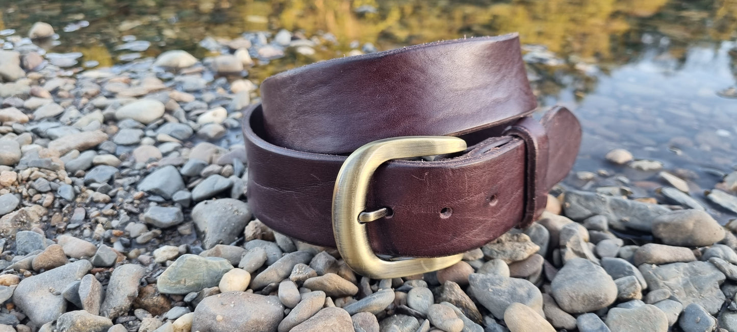 Leather belt