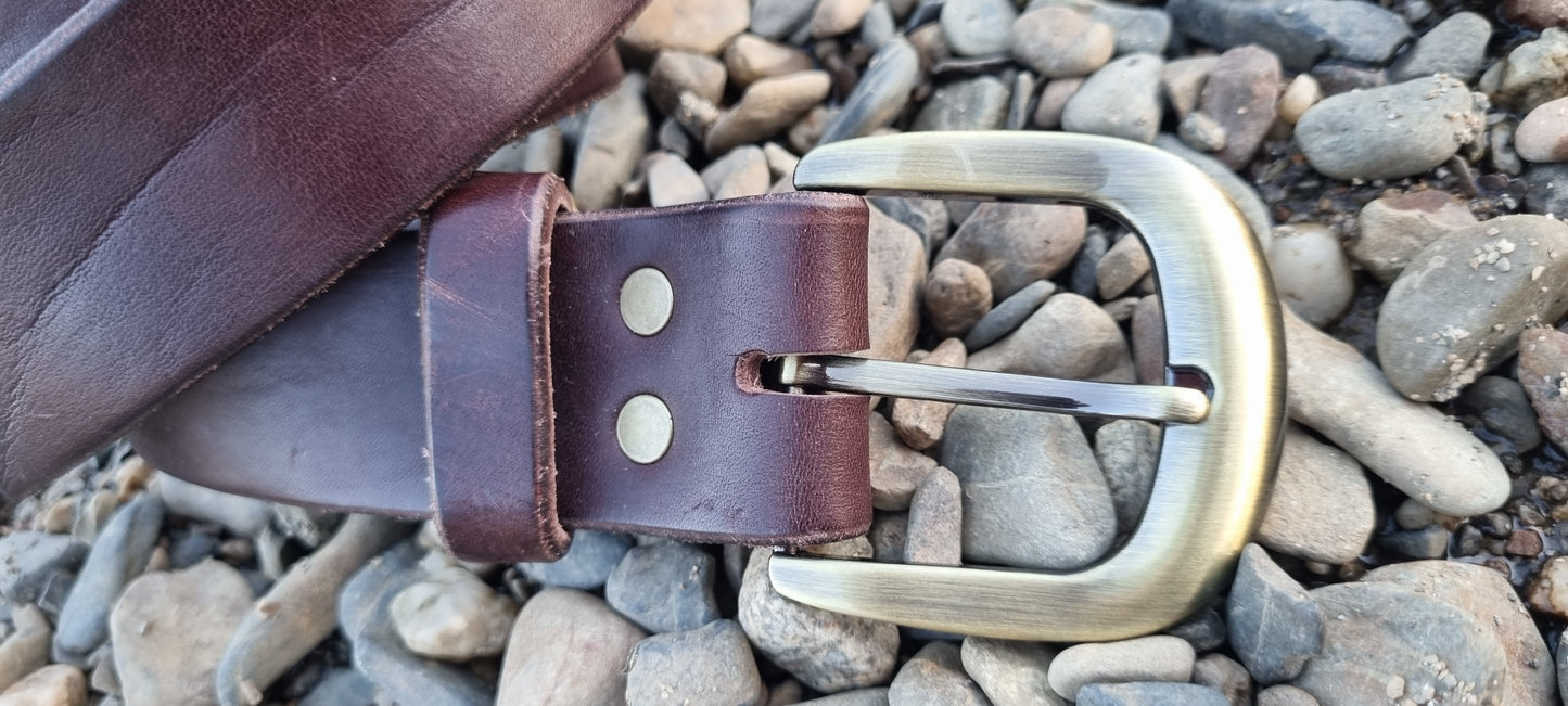 Leather belt