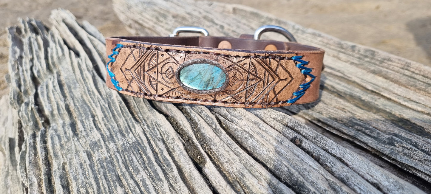 Custom Carved Dog Collar