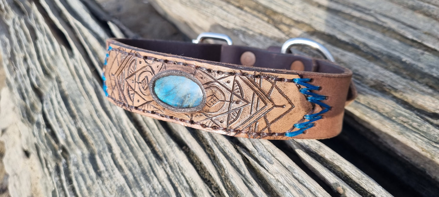 Custom Carved Dog Collar