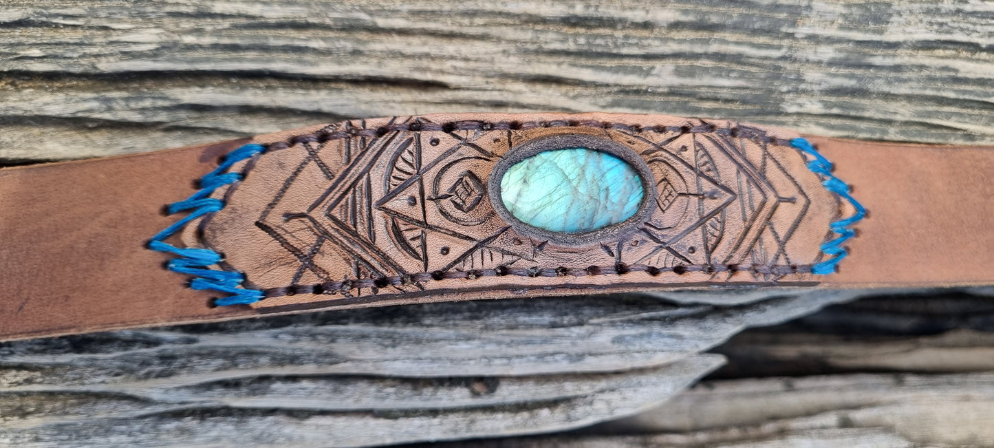 Custom Carved Dog Collar