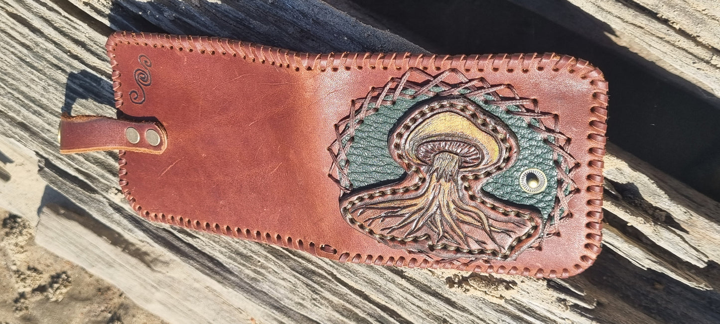 Custom carved wallet