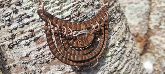 Tribal leather necklace