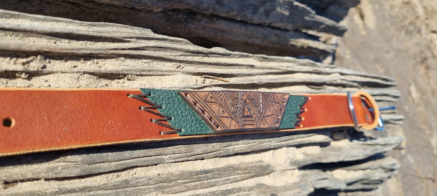 Carved Dog Collar