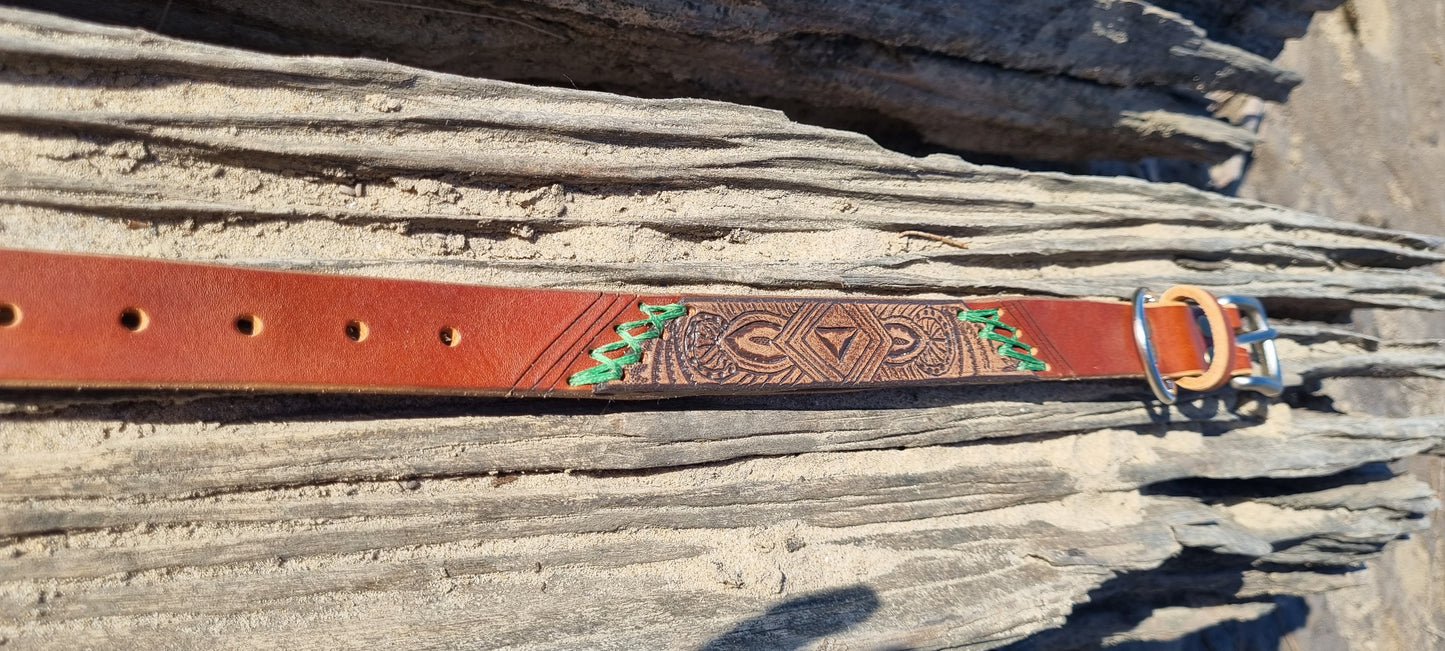 Carved Dog Collar