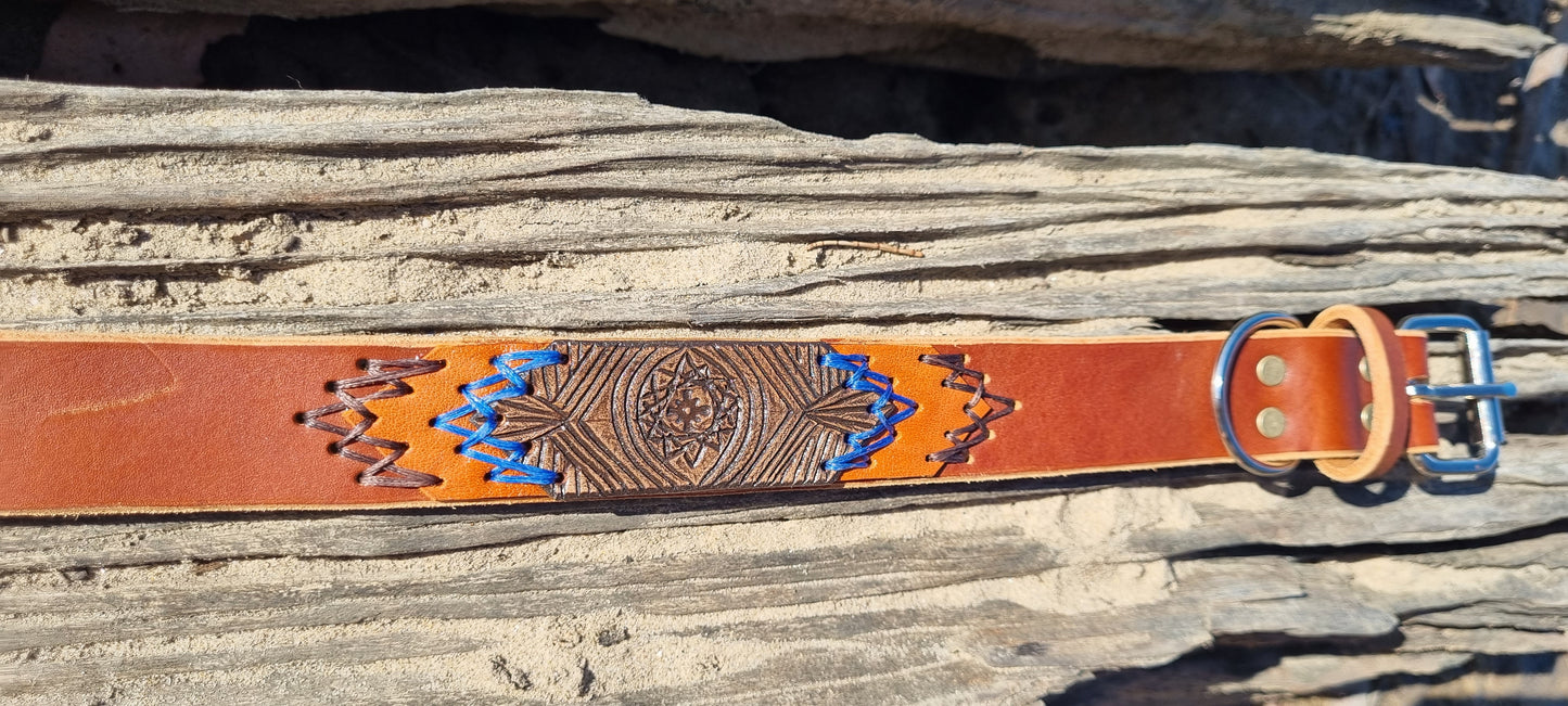 Carved Dog Collar