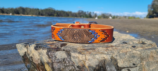 Carved Dog Collar