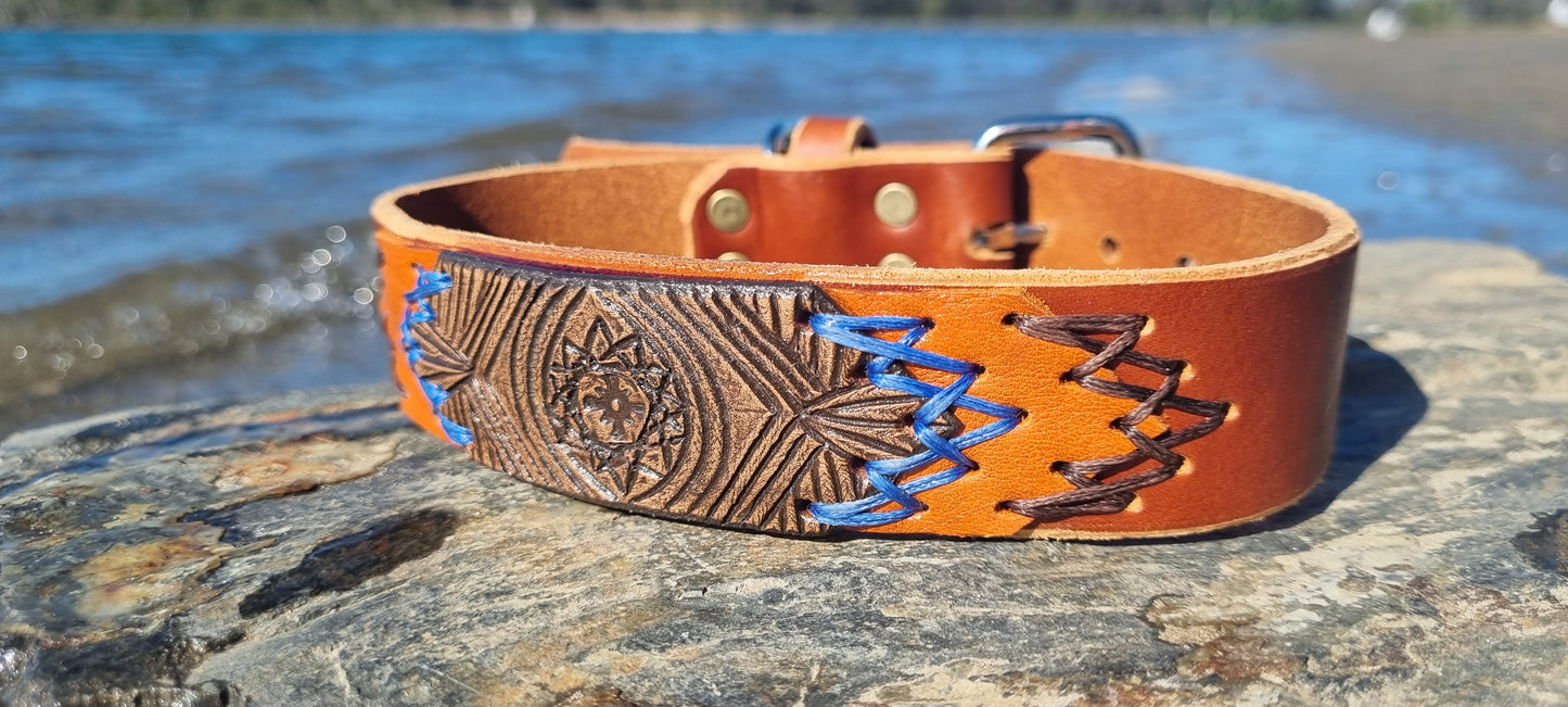 Carved Dog Collar