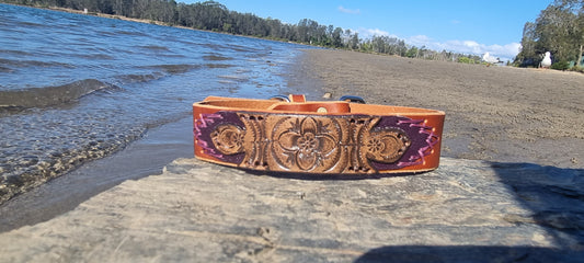 Carved Dog Collar