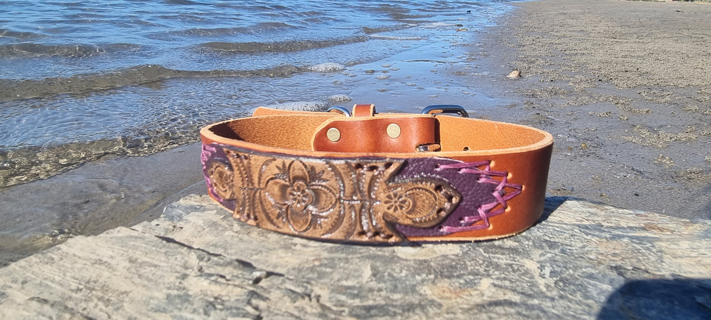 Carved Dog Collar