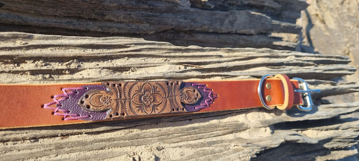 Carved Dog Collar