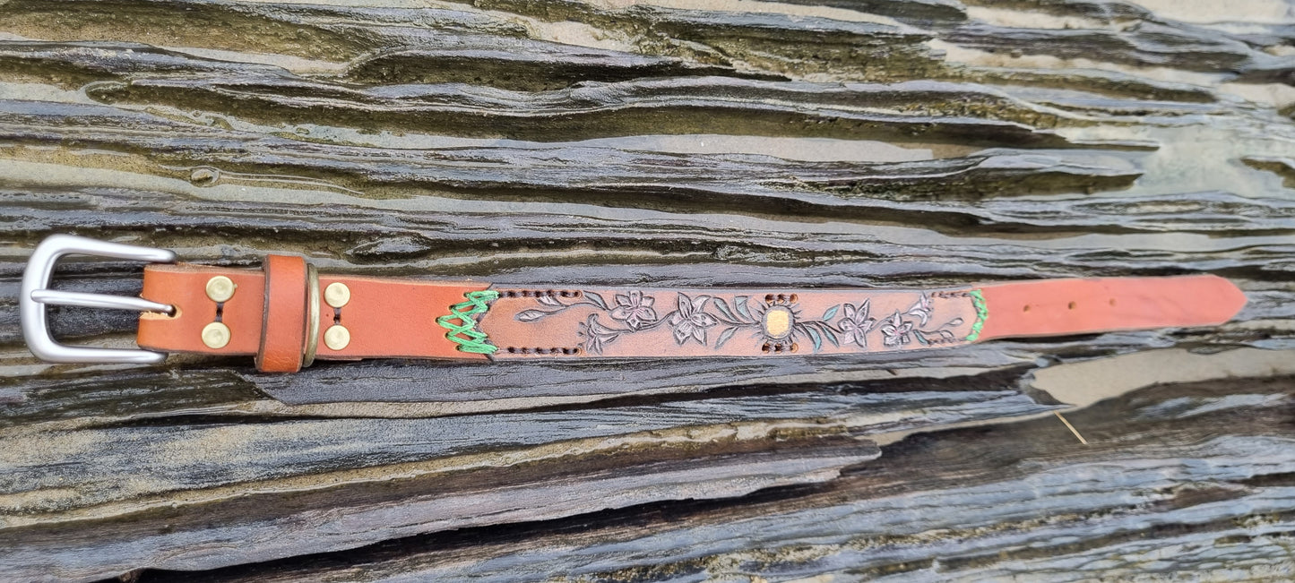 Custom Carved Dog Collar