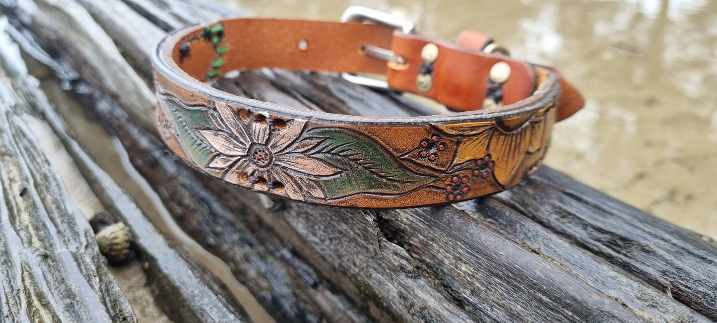 Carved Dog Collar