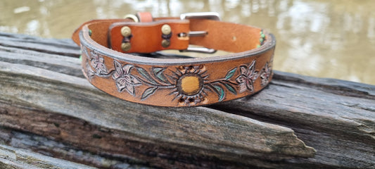 Custom Carved Dog Collar