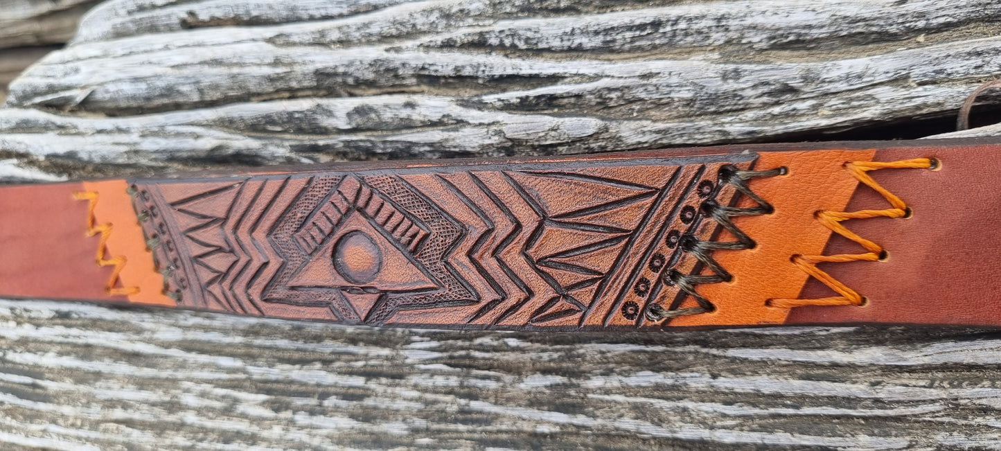 Carved Dog Collar