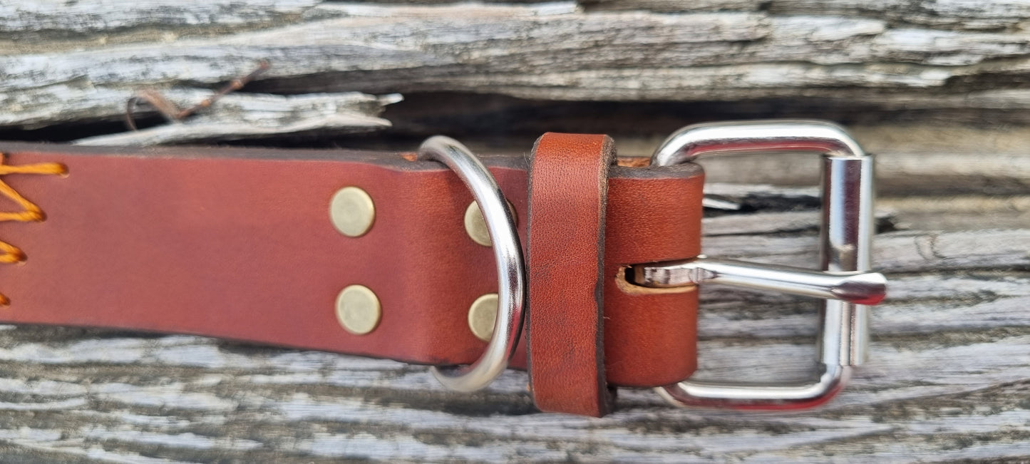 Handmade Engraved Dog Collar