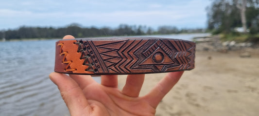 Carved Dog Collar