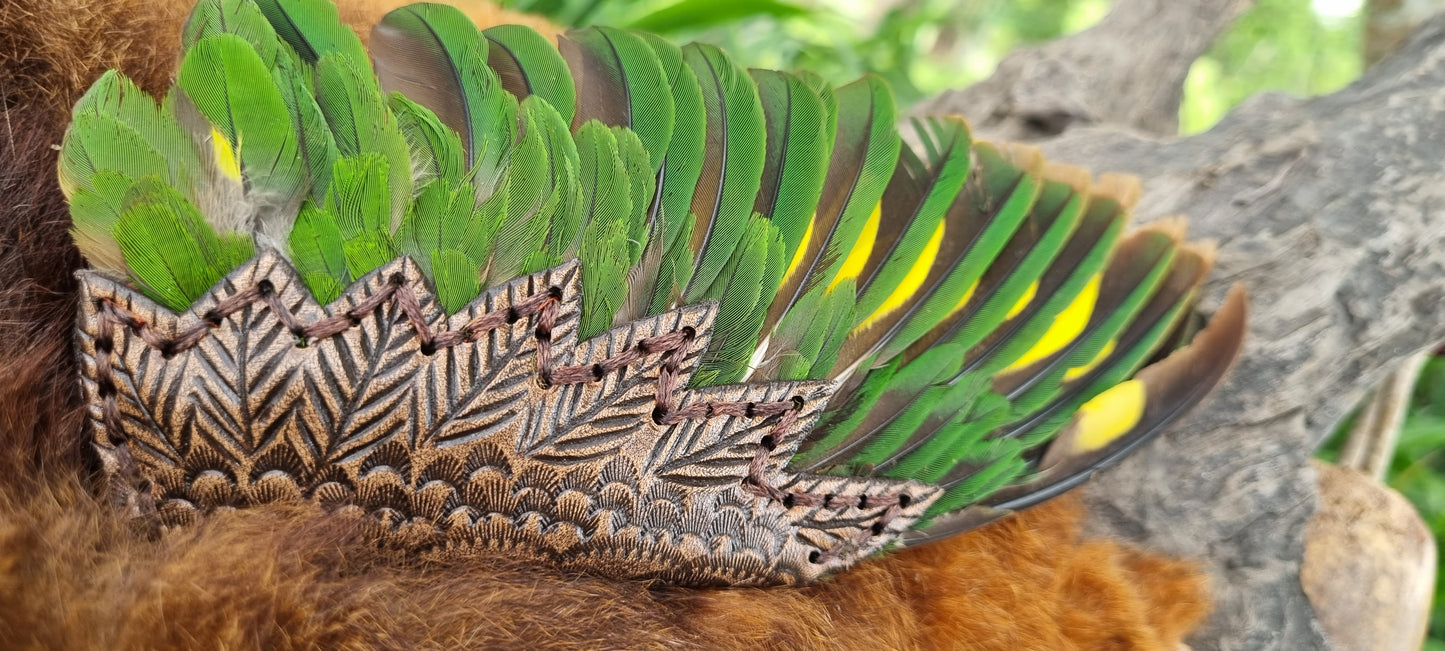 Lorikeet wing smudge fan