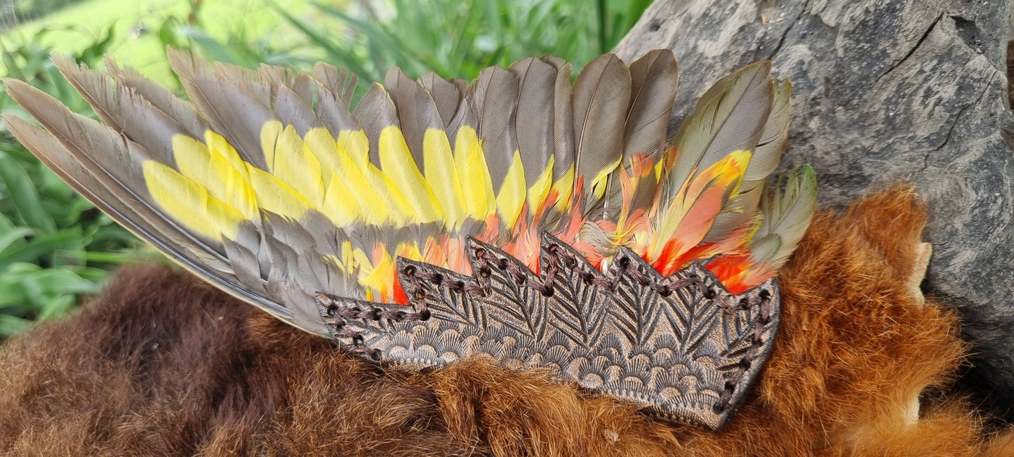 Lorikeet wing smudge fan