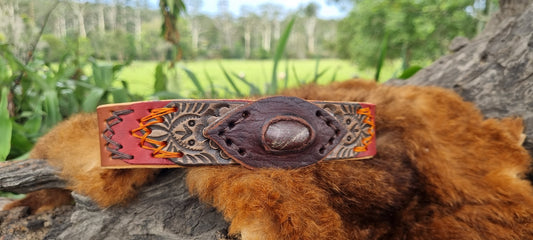 Carved Dog Collar